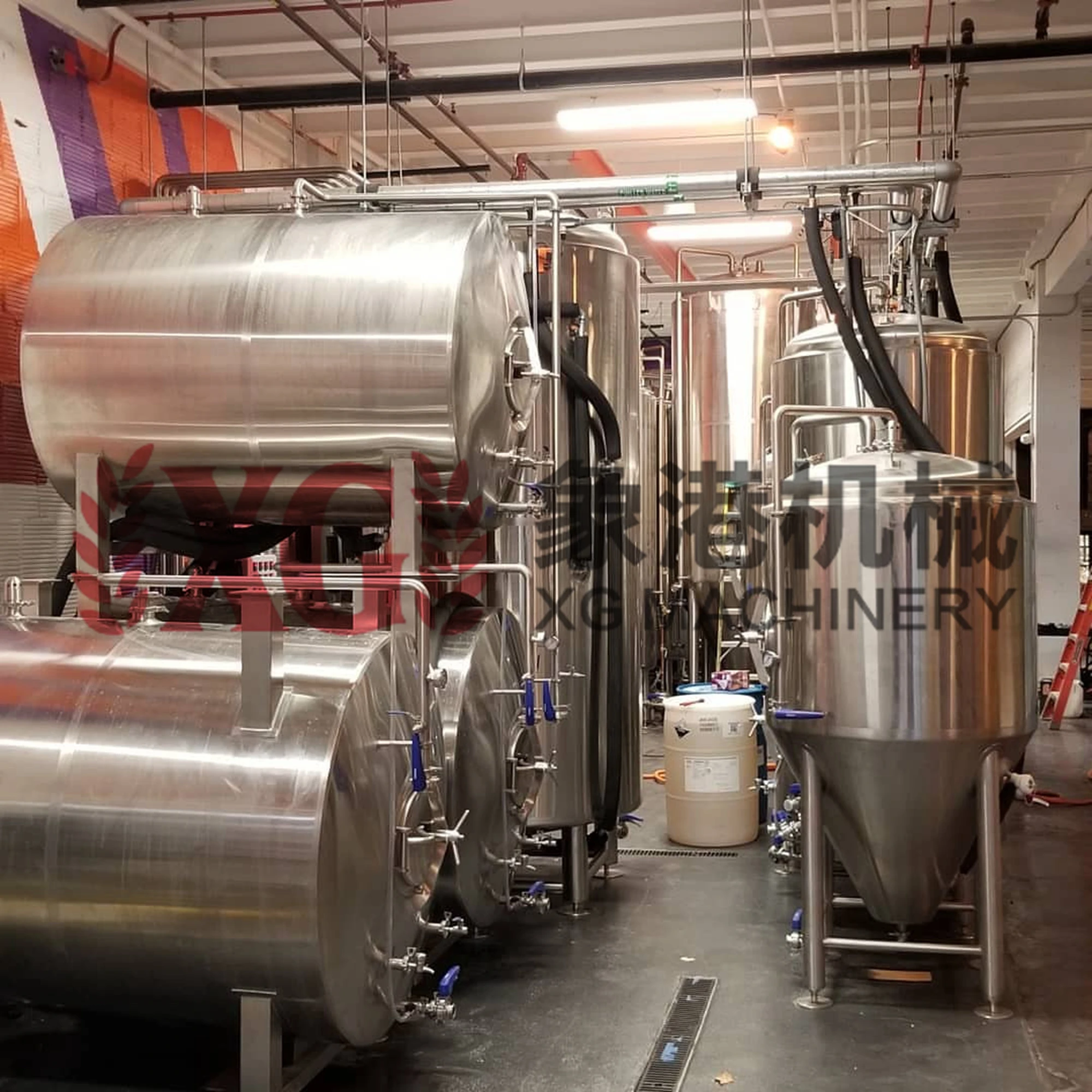 1500L 15HL китайская пивоварня ручной работы из нержавеющей стали горизонтальная двойная стенка охлаждающая куртка емкость для хранения пива