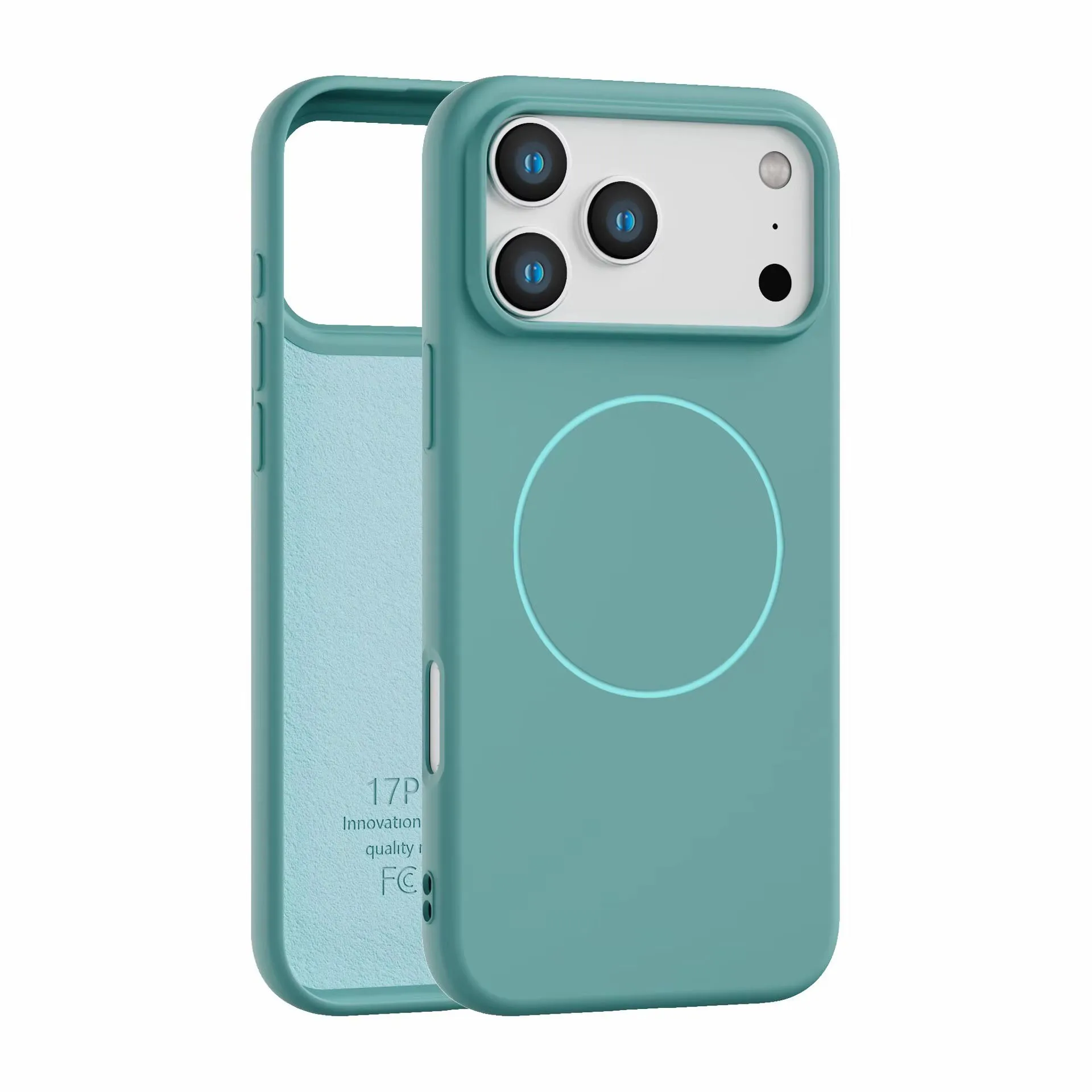 product laudtec soft tpu silicone phone case for iphone 17 air pro max pure colour frosted shell magnetic wireless charging sjk1084-6