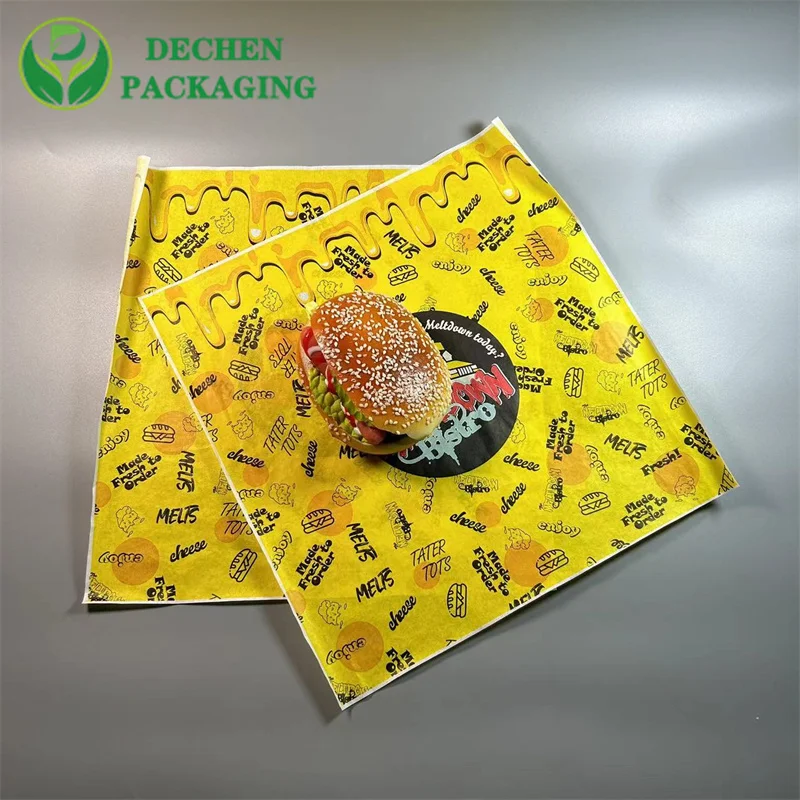 Papel de envoltura de sándwich de papel deli personalizado