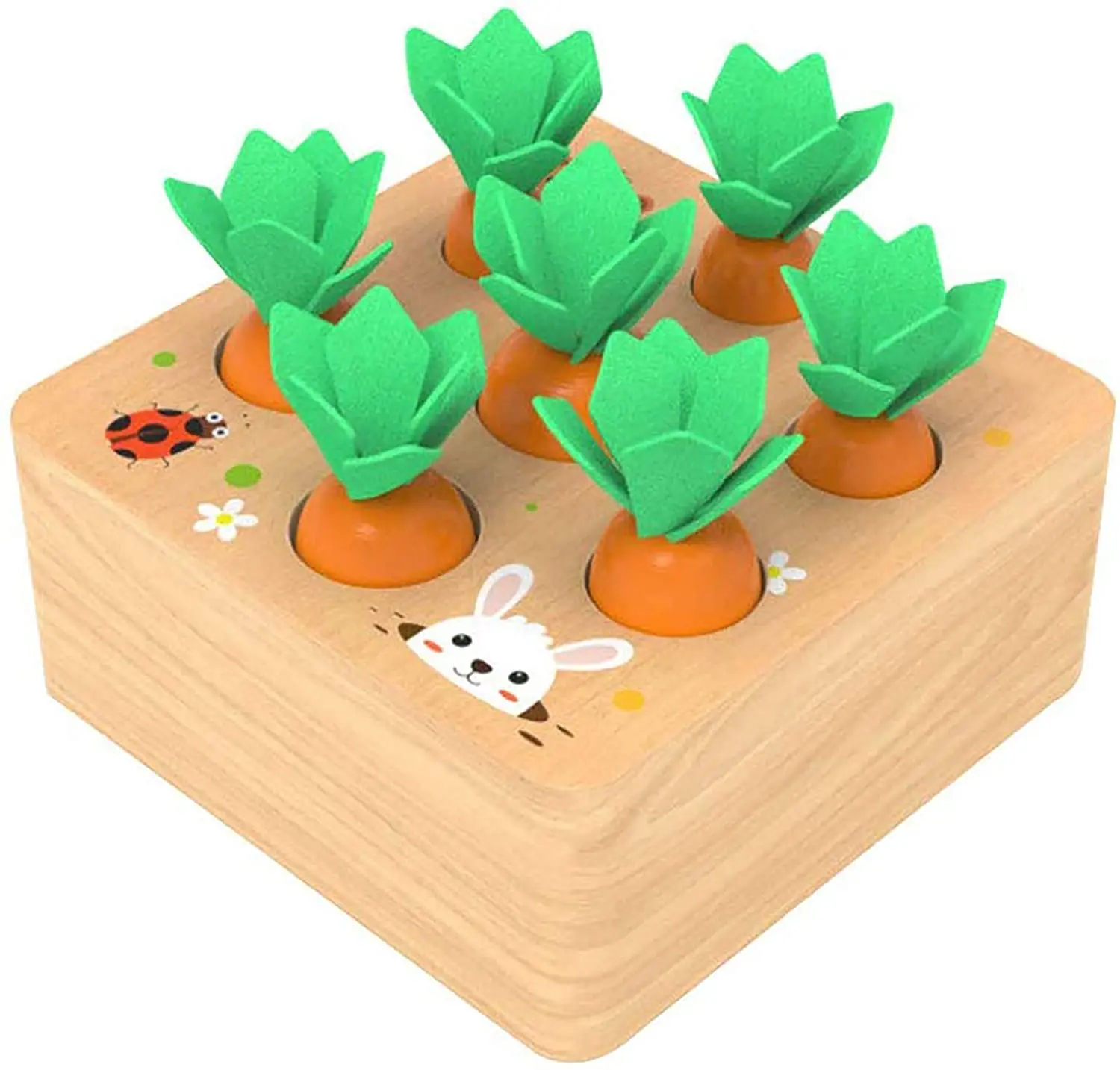 wooden carrot toy