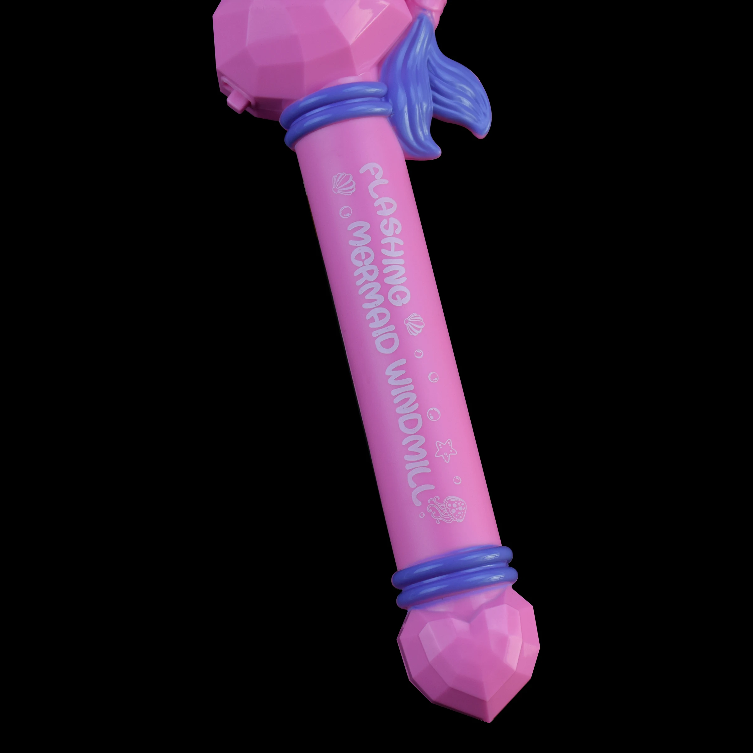 14''LED Light up Spinning Wand Swivel Fan New Party Supplies Light-up Windmill Toys Flashing Mermaid Windmill