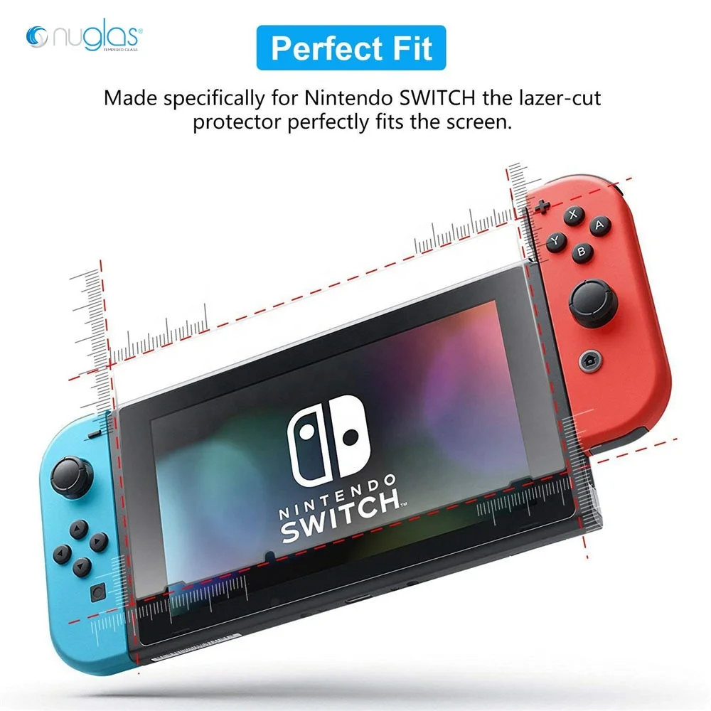 Прозрачное защитное стекло 9H для Nintendo Switch