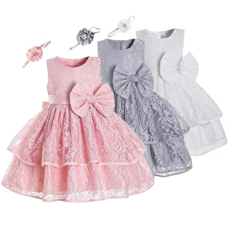 Baby lace hot sale frock designs