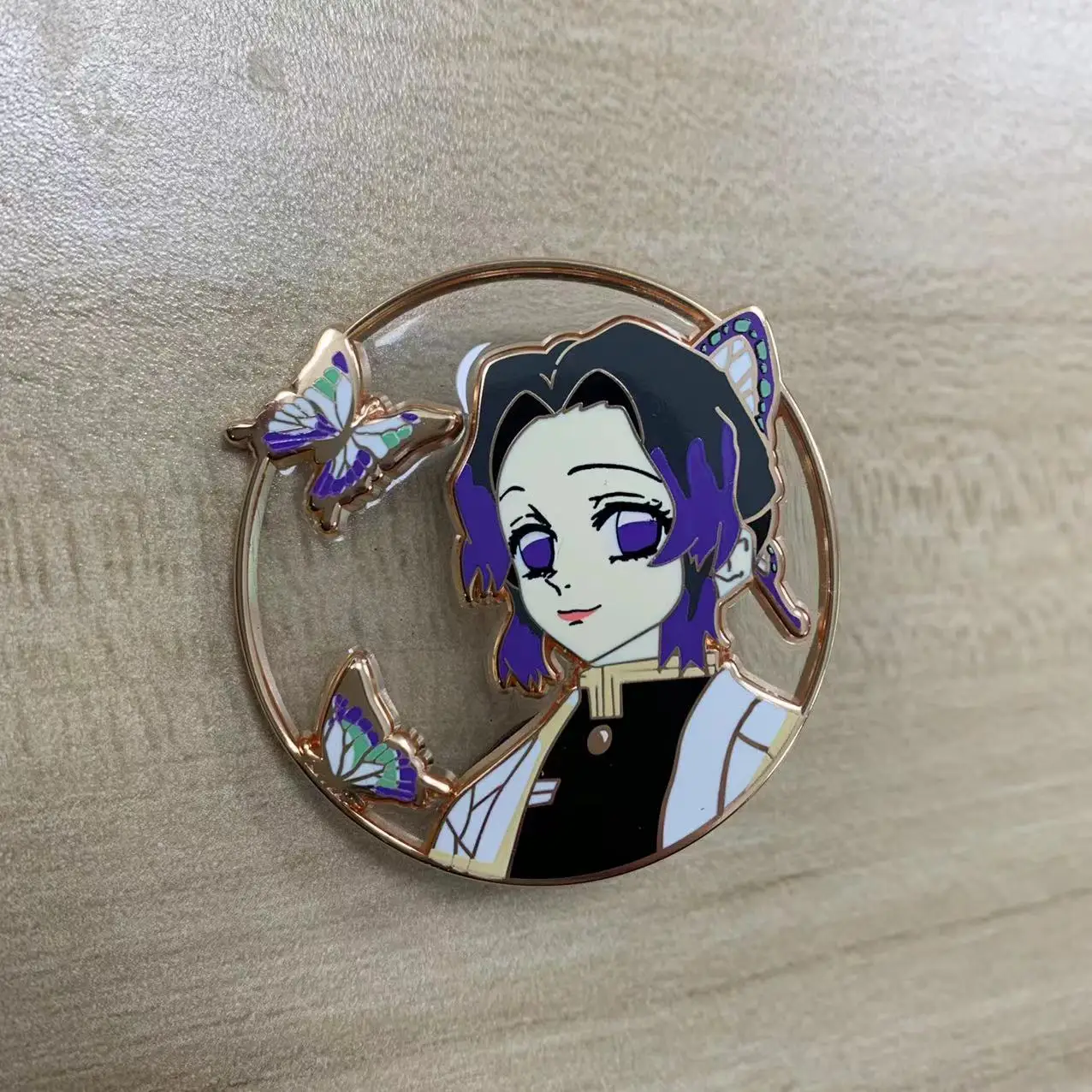 Эмалированная булавка от производителя на заказ милый мультяшный металлический значок рассекающий демонов жесткий эмалированный для