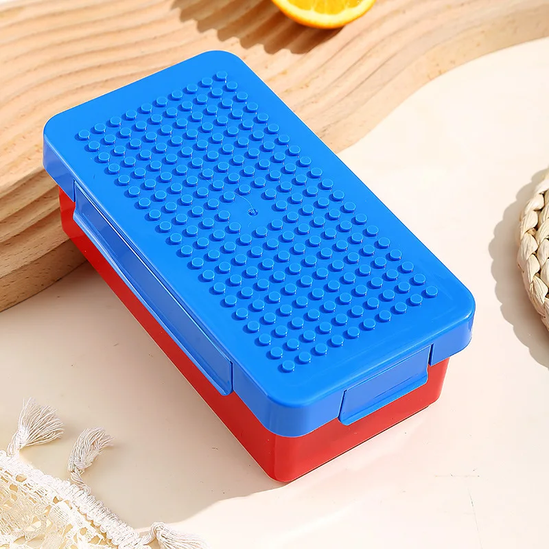 New DIY Creativity Detachable Lego Block Food Container Portable School PP Bento Lunch Box for Kids
