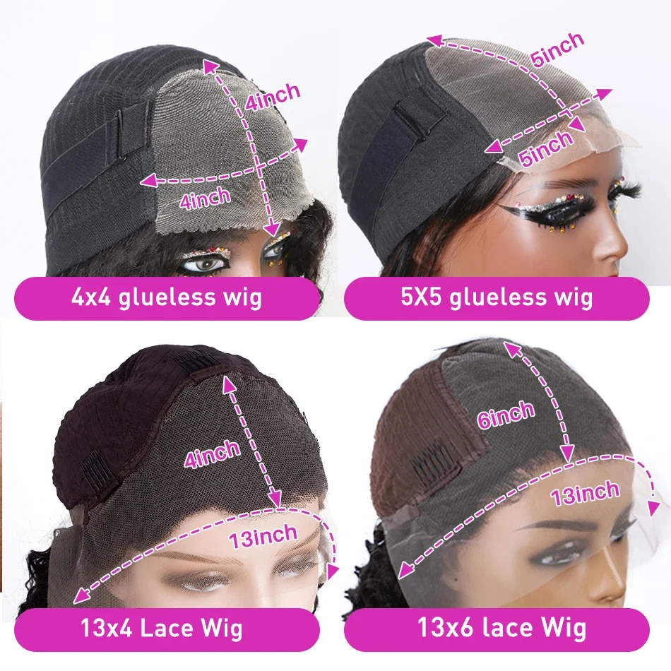 Parrucca frontale con onda profonda sciolta da 30 pollici, densità 250%, parrucca frontale con chiusura riccia in pizzo HD trasparente per donne_voghion.com