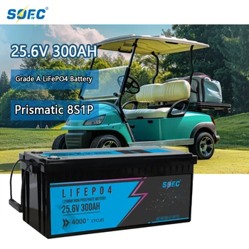 SOEC 24V 300Ah SOEC Lifepo4 Lithium Ion Energy Storage Battery Pack with LCD Display 12V 48V 100Ah 200Ah Options