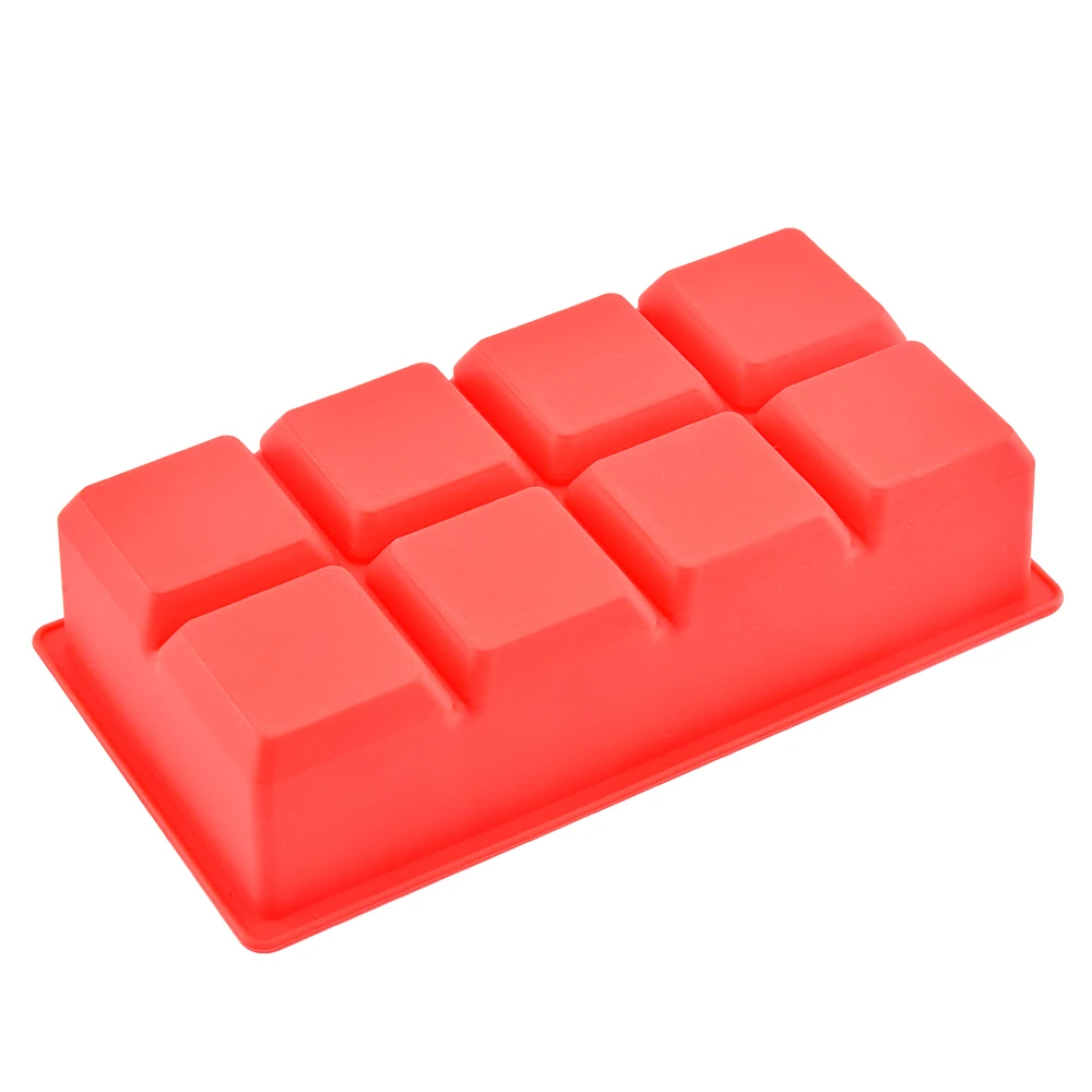Ice Cube Tray 8 Extra Large Square personalized silicon ice cube tray