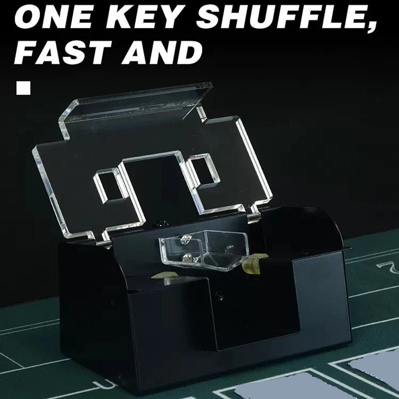 Высококлассная автоматическая электронная машинка для тасовки покерных карт, тасовка для покерных карт, 2-х уровневая игровая карта, тасовка и раздача обуви