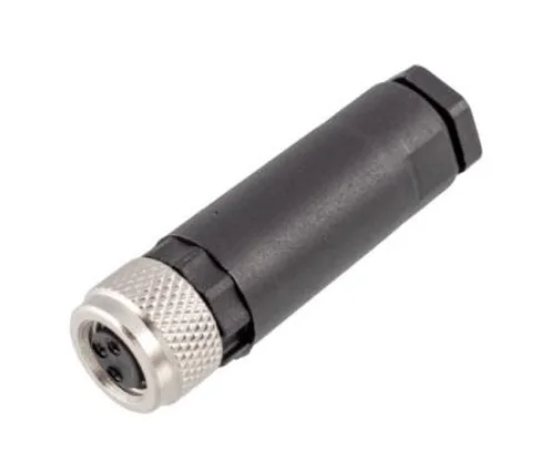 Industrial Grade IP67 Straight Female Plastic Screw Terminal M8 Plug 8 Pin Male Female Application for Power Aluminum Housing