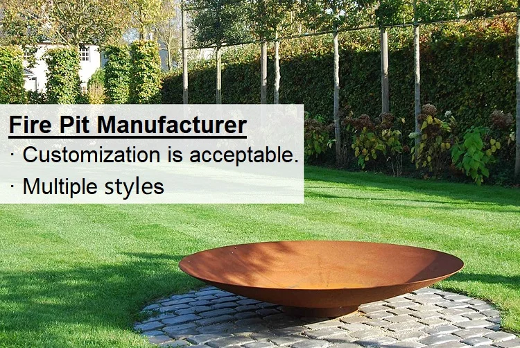 Heavy Duty Large Outdoor Fireplace Metal Corten Steel Stainless Steel Water Garden Firepit Bowl Crusher Cone Rusty Fire Pit Heavy Duty Large Outdoor Fireplace Metal Corten Steel Stainless Steel Water Garden Firepit Bowl Crusher Cone Rusty Fire Pit