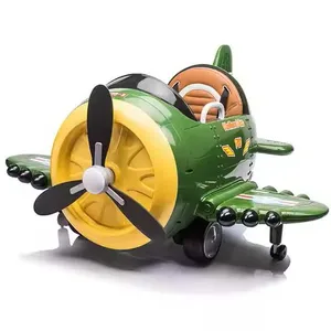 Unique Plastic Electric Car & Airplane Ride-on Toy for Kids for Age Range 2-4 Years Powered by Battery