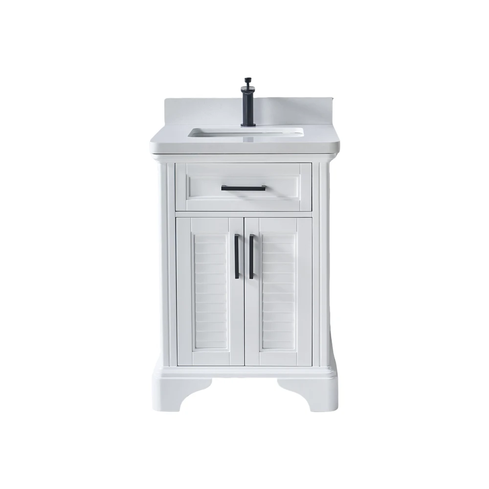 Polished Freestanding Bathroom Vanity Sink Combo Bathroom Cabinet  Rectangle Bathroom Vanity