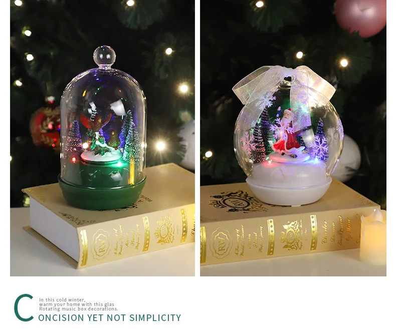 colorful decoration clear hand blown glass customaized snow balls glass with rotatable base supplier