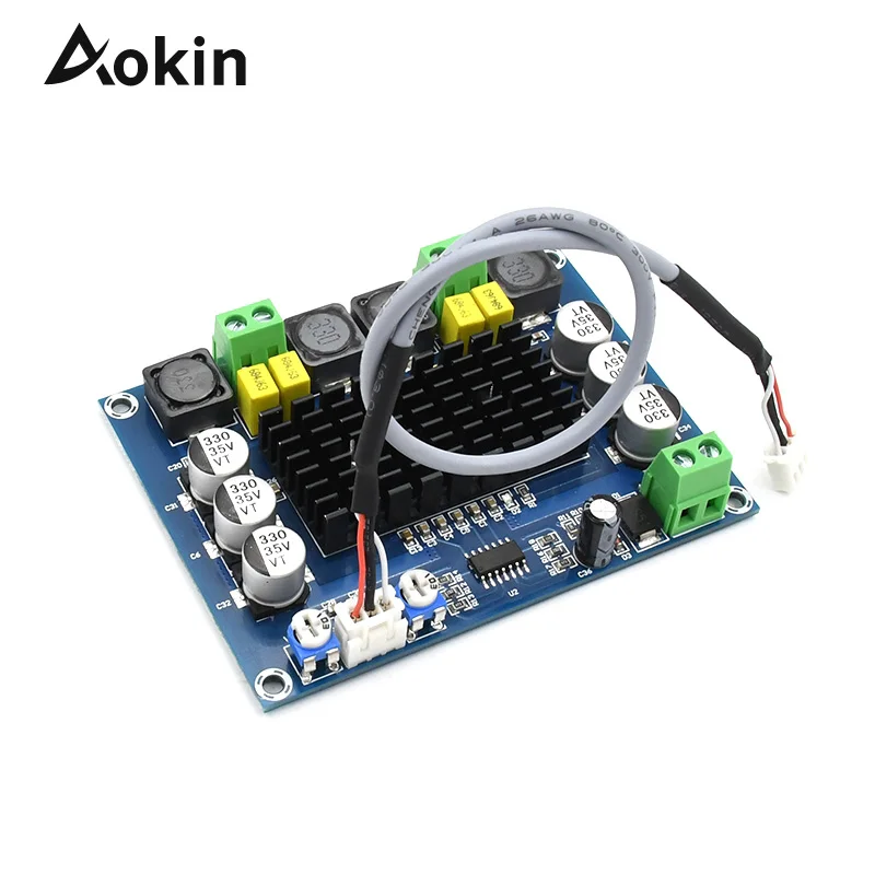 XH-M543 плата цифрового усилителя мощности TPA3116D2, модуль усилителя звука, двухканальный стерео 2*120 Вт