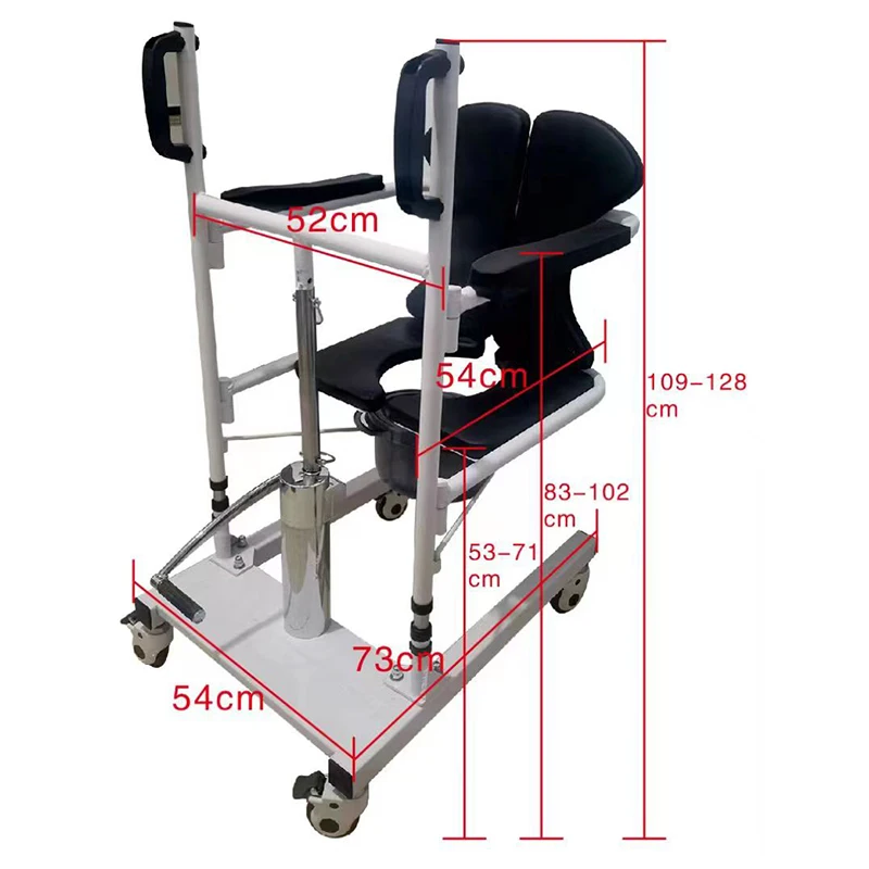 Manual Lift Hydraulic Lift Paralyzed Elderly Transfer Patient Care 