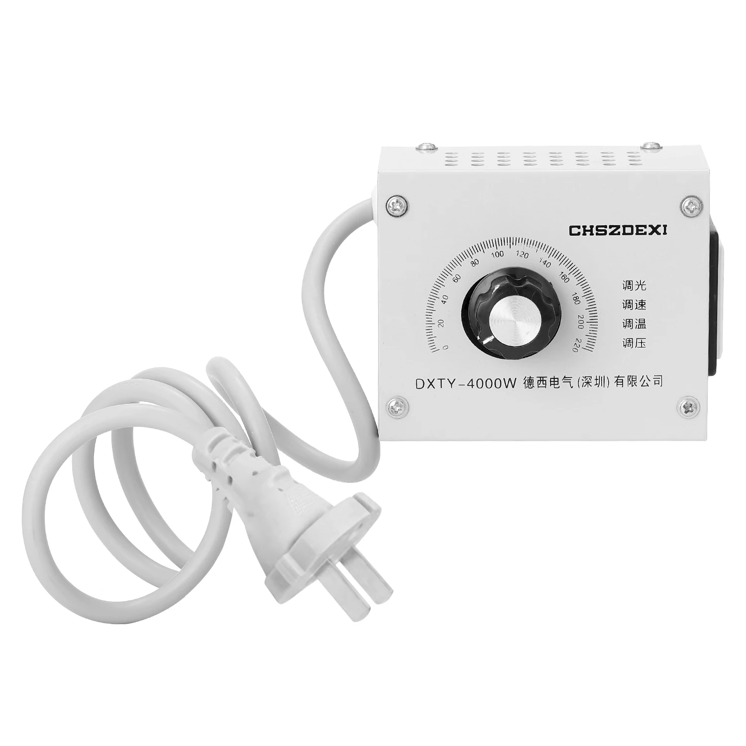 Compact Variable Voltage Regulator Portable Speed Temperature Light Voltage Adjuatable Dimmer transformator 220v 12v