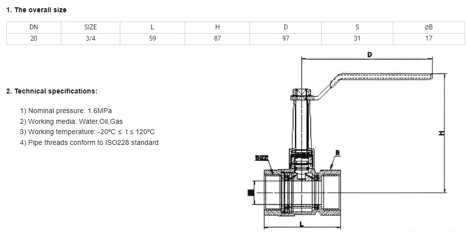 Heavy Duty Brass Ball Valve Long Handle 600 WOG FNPT FIP Threaded Manual Power Compressed Air Water Oil Gas Plumbing OEM Support details