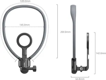 For SMALLRIG Capacity Magnetic Phone Holder Compatible for iPhone 16 15 14 13 12 Android Phones Neck Mount for POV/Vlog Selfie detail image