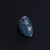 Azul oscuro Blanco