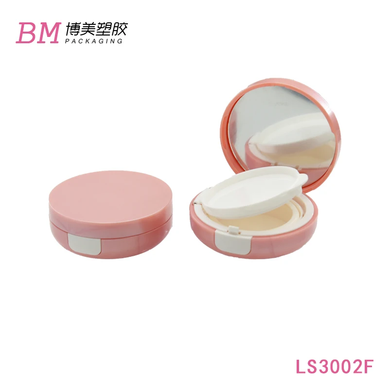 Free Sample BB CC Air Cushion Casing for Liquid Foundation Cushion Foundation Packaging With Mirror Compact Powder Case