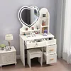 80cm love mirror with light white right cabinet