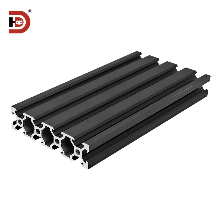 product 2080v slot black industrial extruded aluminum profile v slot 3d printer aluminum material-6