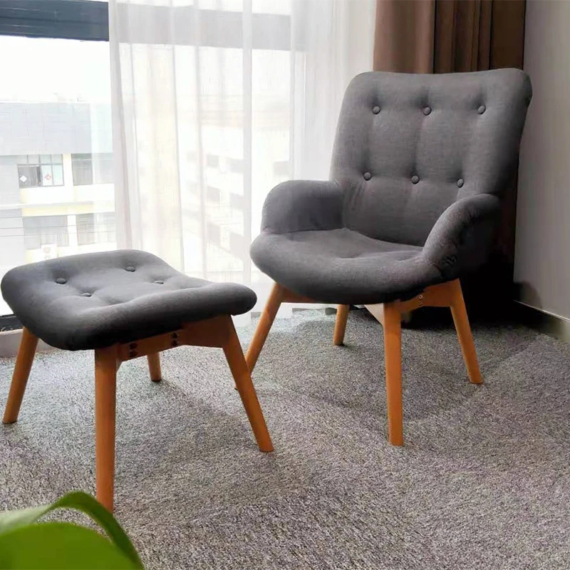 High Back Sitting Furniture Modern Leisure Recliner Sofa Chair Wingback Wing Back Accent Chair Fabric,fabric Modular 100pcs