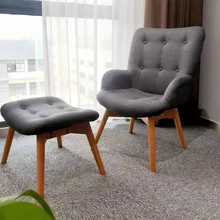 High Back Sitting Furniture Modern Leisure Recliner Sofa Chair Wingback Wing Back Accent Chair Fabric,fabric Modular 100pcs