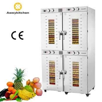 4 Cabinets Dehydrator Fruit 88 Trays Commercial Food Dehydrator Machine