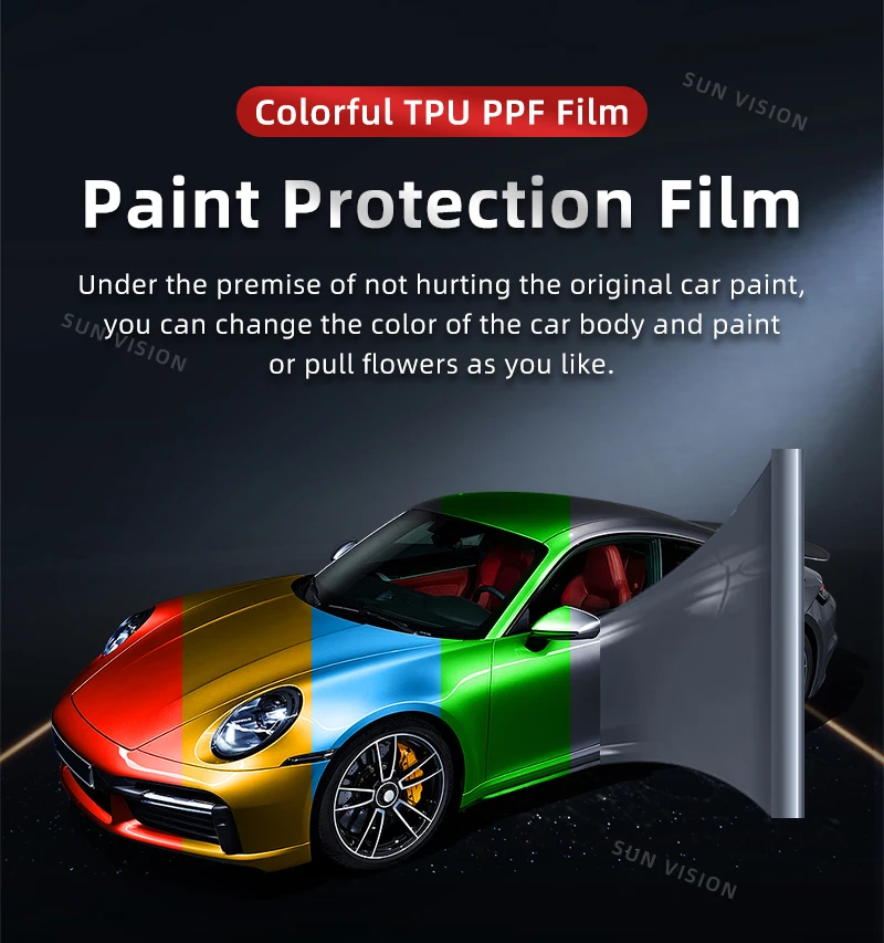 Self-healing Auto Wrap Color Gold Orange Tpu Ppf Car Wrap Film Sticker ...