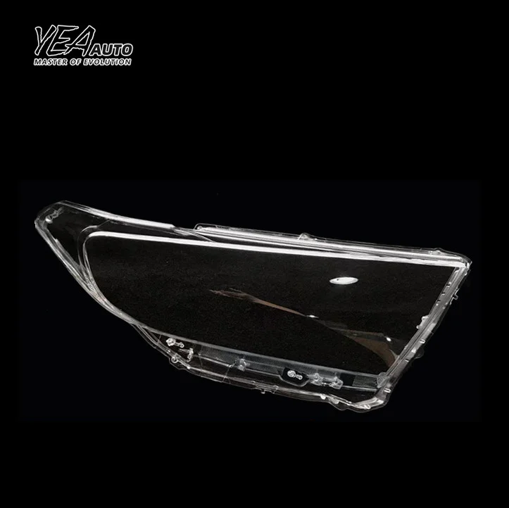 product yea auto car headlight cover lens glass for toyota highlander 2012 2013 2014 lens cover pc lampshade clear shell-30