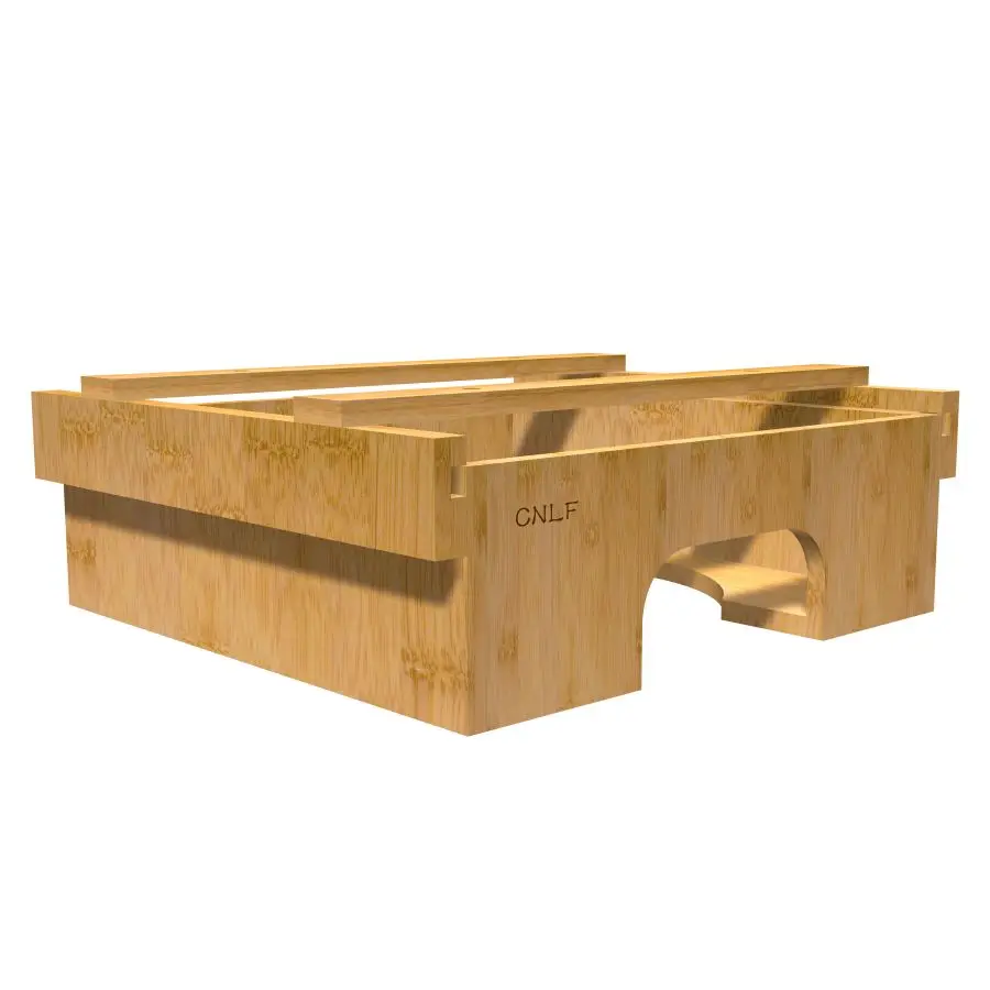 Bamboo Disposable Paper Plate Dispenser Tray Holder And Organizer