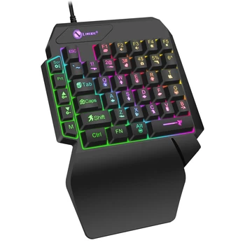 Hot Selling High Quality Mini Mechanical Gaming Keyboard Mixed Color Buttons Wired Keyboard For PC Desktop Gaming Mini Keyboard