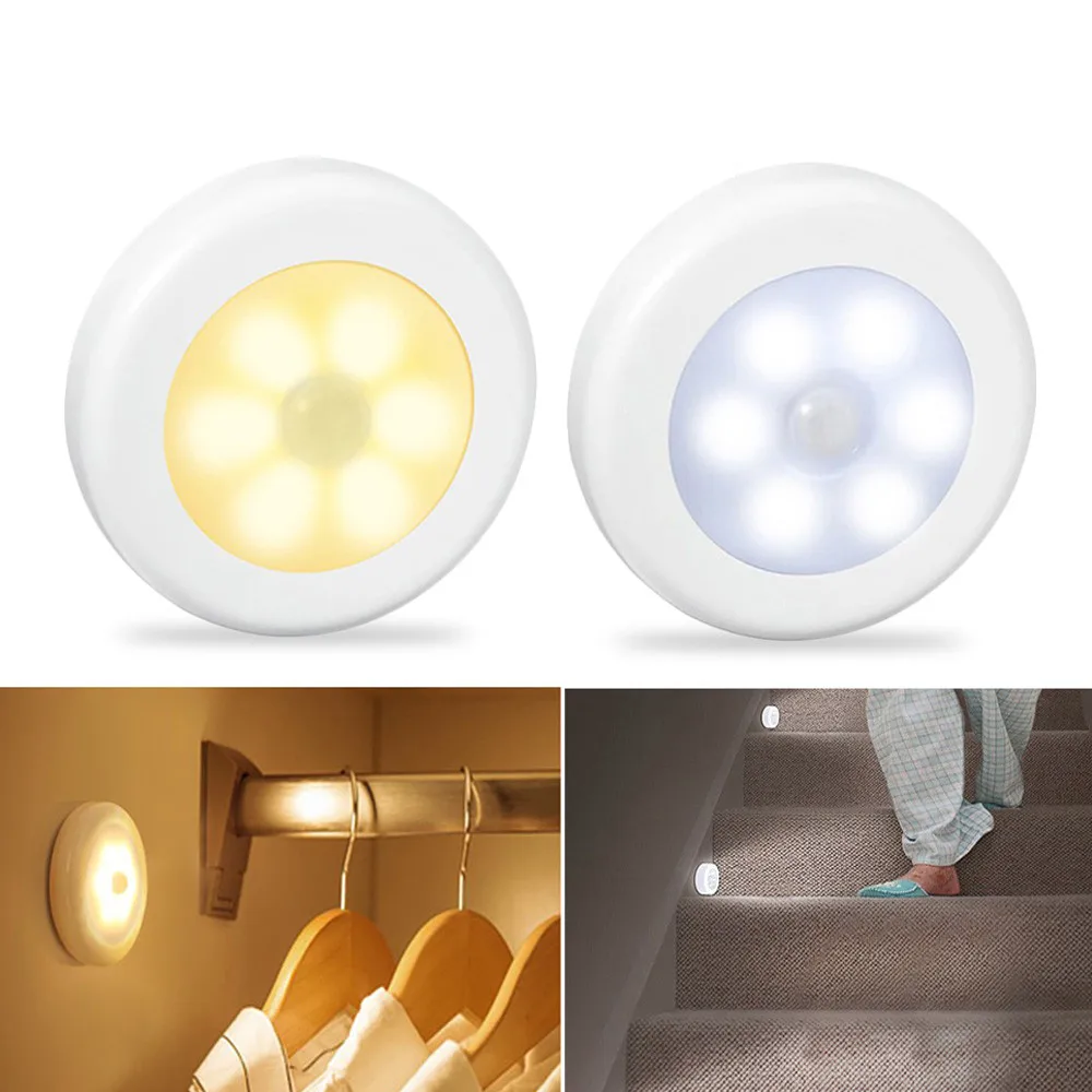 Battery-powered night light - With sensor and LED