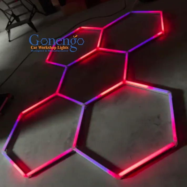 DIY Remote Control LED RGB Color Light 380-Light Effects Hexagon Lighting Working Light