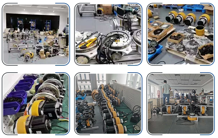 Automated Guided Vehicle Driving Motor Wheel 400W 24V Low Voltage Steerable Hub