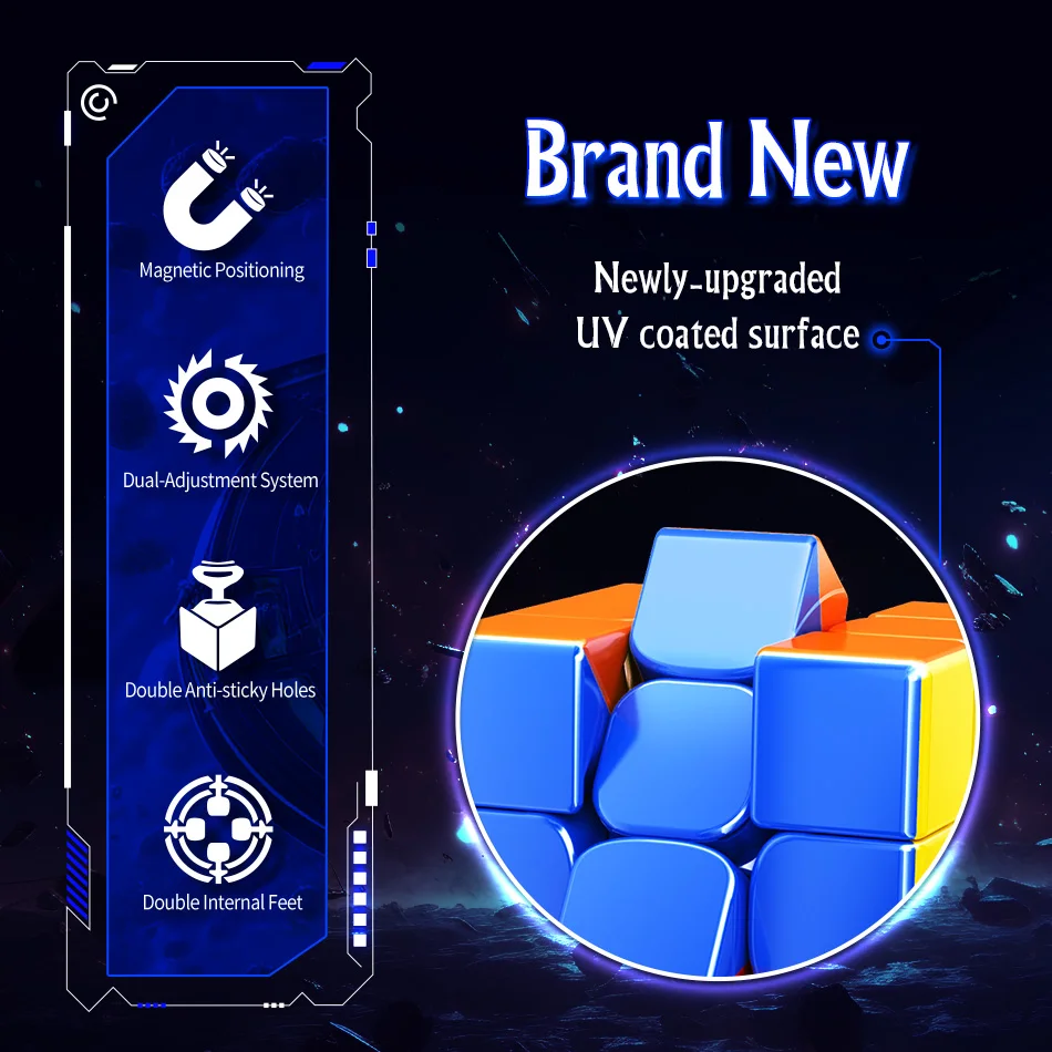Magnetic Dual-Adjustment 3x3 Rubik's Cube Toy
