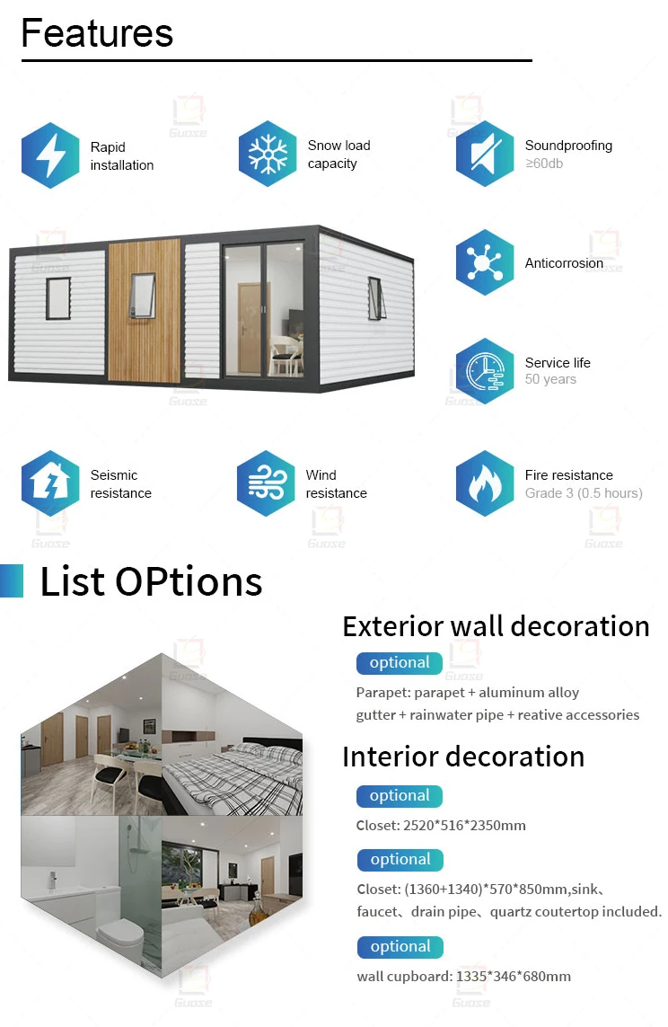 Expansion Prefabricated Villa Building Expandable Container House ...