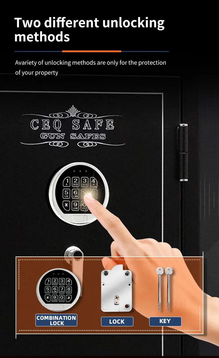 CEQSAFE Wholesale American Safe Manufacturer Cheap Electronic Gun Safe Box details