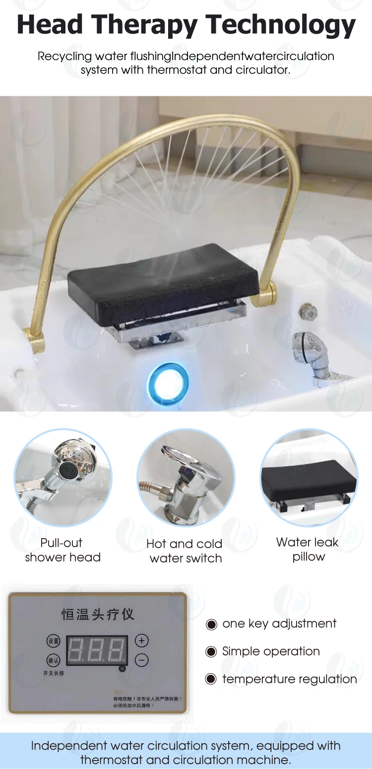 Portable Constant Temperature Water Storage Tank Mobiled Shampoo Bowl