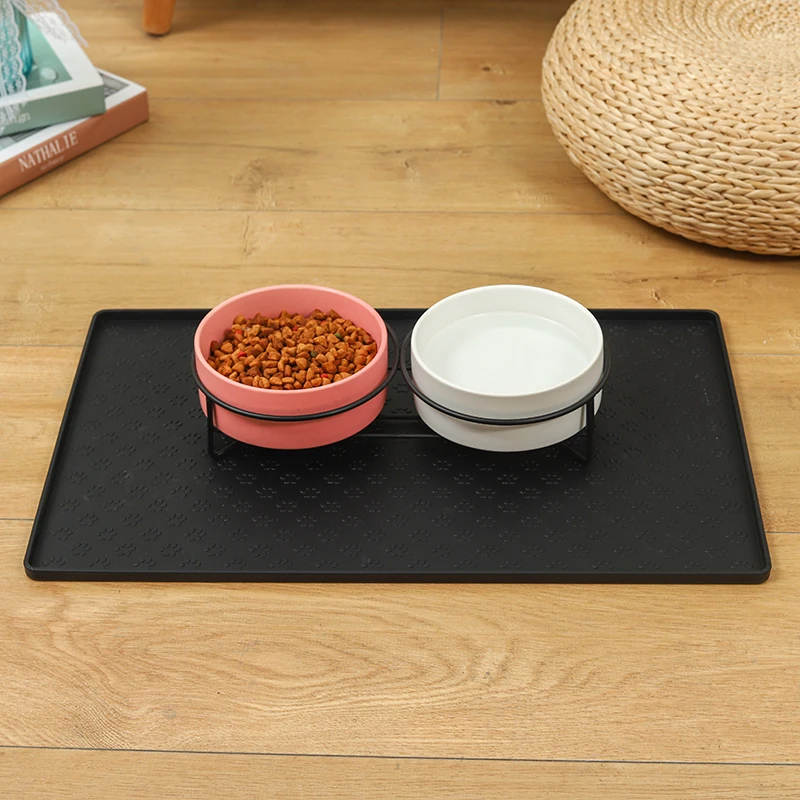 Silicone Mat Pet Feeding Mat Food Grade Waterproof Non Slip Easy To Clean Washing Dogs Cat Pet