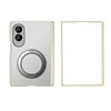 Case with holder+front frame-Milk Gray