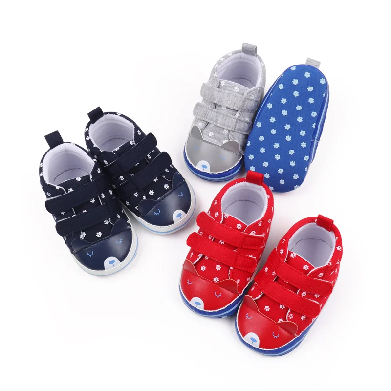 Double Hook&Loop for Spring Autumn Summer-0-18 Months Baby and Toddler Casual Shoes Flat Design
