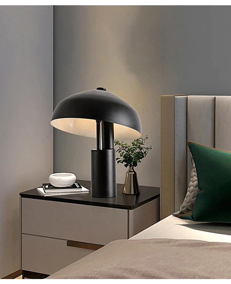 Photo inspiration: Visual Reference: Modern Luxury Metal Industrial Table Lamp Creative Mushroom Desk Lamp