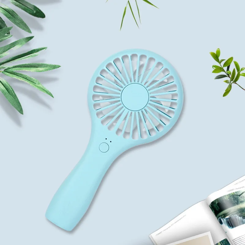 Allogogo Mini Portable USB Rechargeable Handheld Lollipop Fan 5V Air Cooling Fan Summer Outdoor Garage Hotel Three Wind Box US