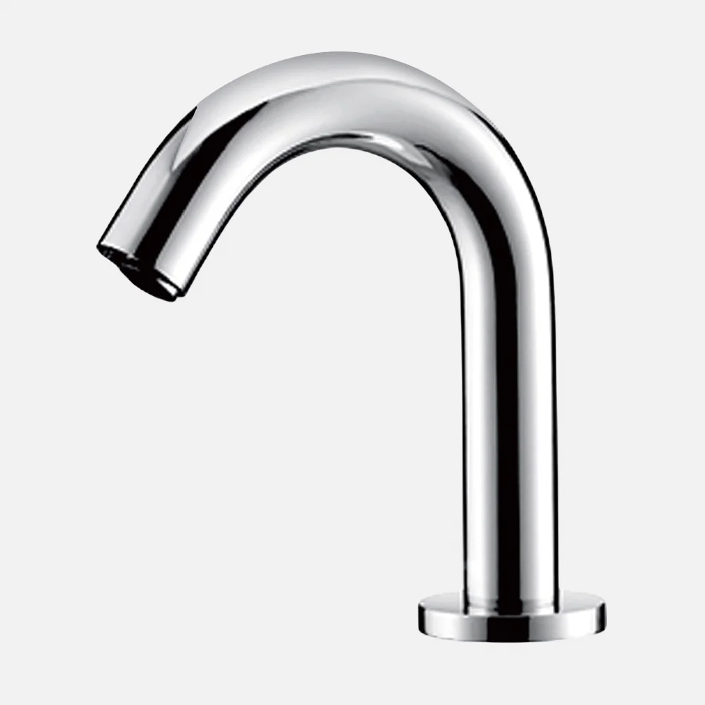 Minimalism Design Wall Mounted SensorBasin Faucet Washroom Sink Tap Contemporary Chrome Brass Mixer