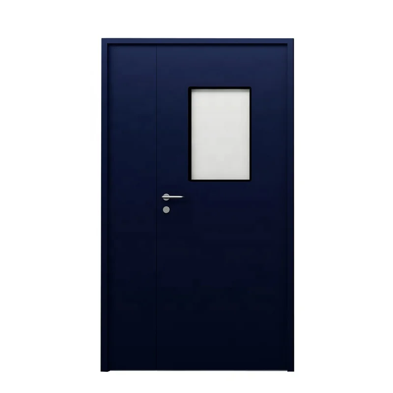 Customized HPL Hospital Colorful Double Swing Medical Door Industrial Workshop Single Swing Door