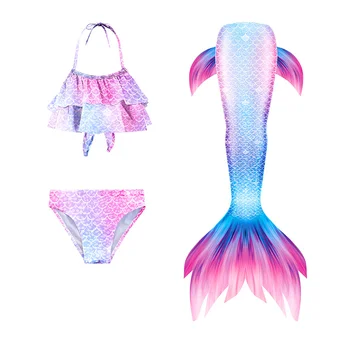Girls Swimsuit Mermaid Tails Baby Girls Swimwear Swimming Princess Mermaid tail girls Suit Set