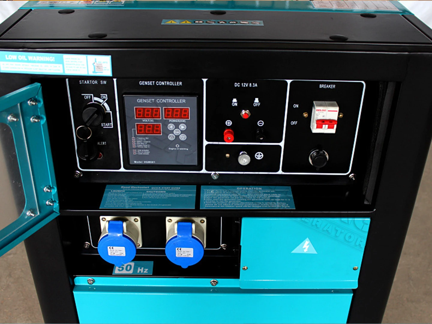 60hz  15kw 15kva durable high power portable diesel generator double cylinder 12kw-11